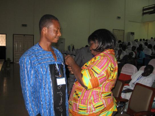 Dr. Agbenyega with woman